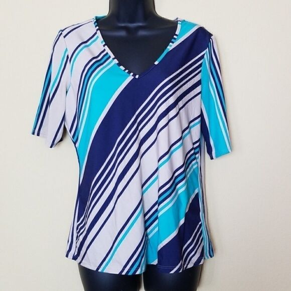 Pierre Cardin Striped Blouse  - Picture 1 of 6